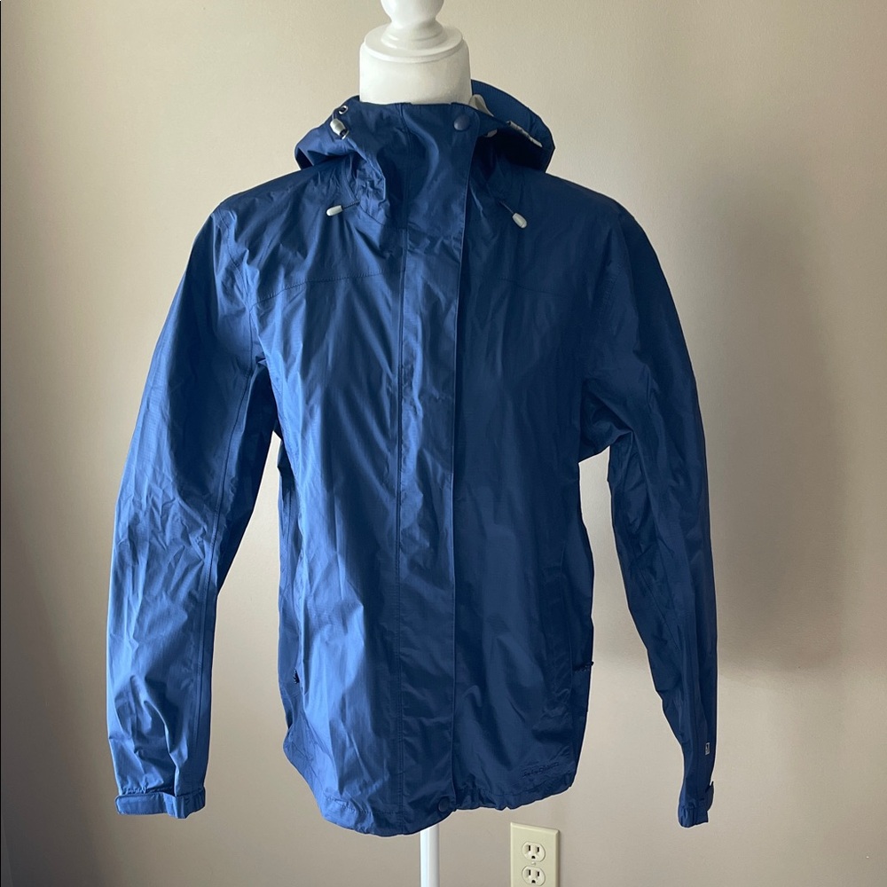 L.L. Bean Trail Model Rainwear Jacket Dark Royal Blue Women small